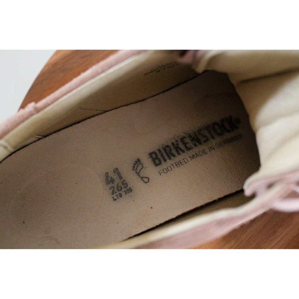 Birkenstock Bend Low Sneakers 41 N / W 10 / M 8 Pink Suede Lace Up Casual Shoes - Picture 9 of 9